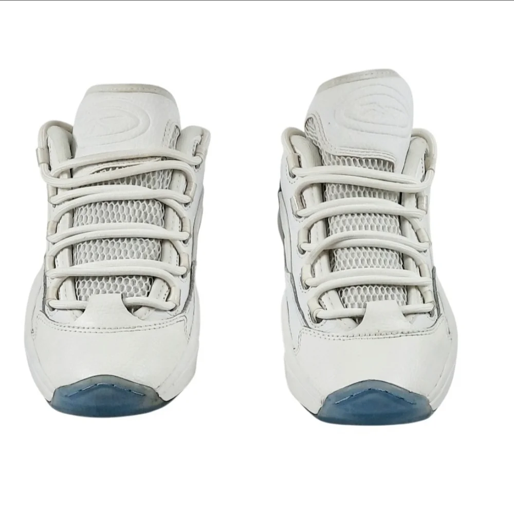 Size 7.5 - Reebok Question Low Pure White Clear Leather (GW8165) ( Women's Sz 9)